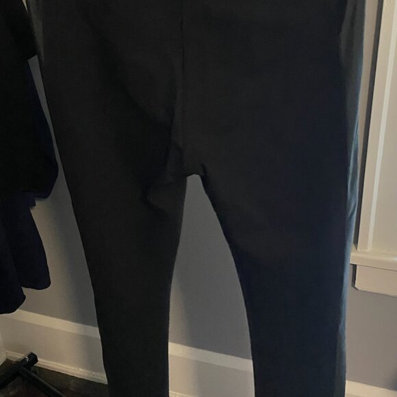 BCBGMaxAzria Leggings w/Faux Leather Stripe - Picture 2 of 3